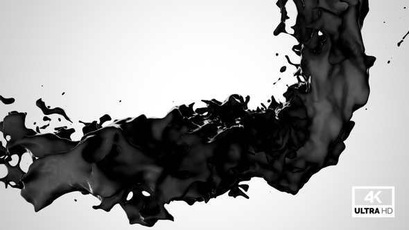 Twisted Black Ink Splash V4