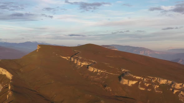 Mayak Mountain Mountain Dagestan and Aerial View of the Greater Caucasus