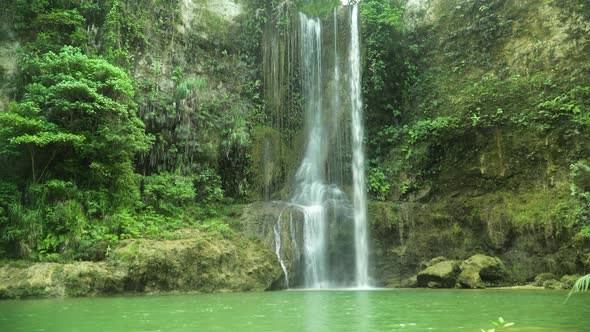 Beautiful Tropical Waterfall