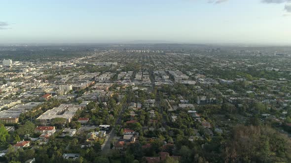 Aerial view of Hollywood