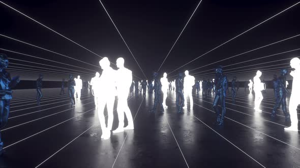 Stylized Glowing People