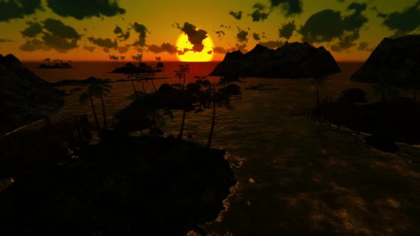 Tropical Paradise At Sunset 2k 2 alt
