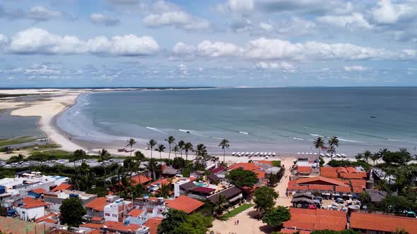 Jericoacoara Brazil. Tropical scenery for vacation travel. Northeast Brazil.