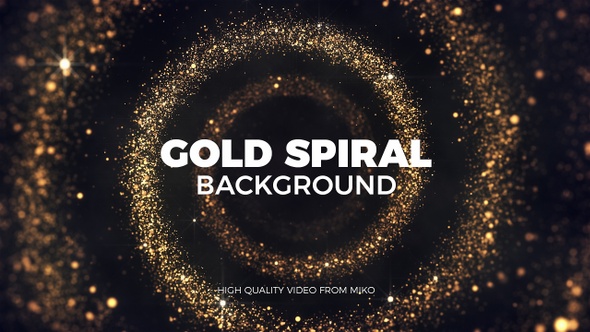 Gold Spiral Background