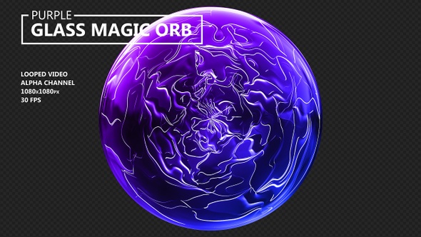 Purple Glass Magic Orb alt