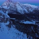 Monte Cristallo at Dawn in Winter - VideoHive Item for Sale