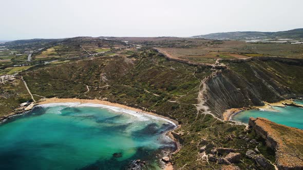 Aerial View of Paradise Bay in Malta