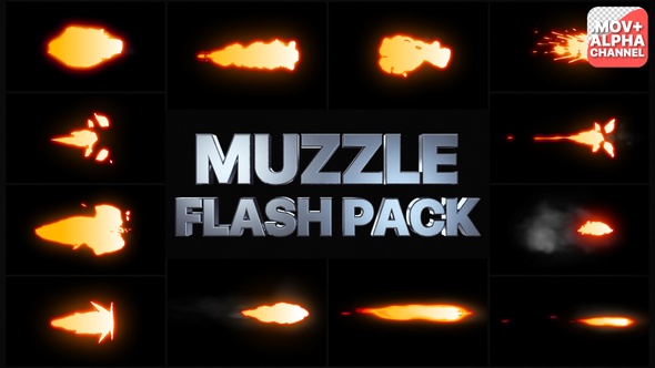 Muzzle Flash Pack | Motion Graphics