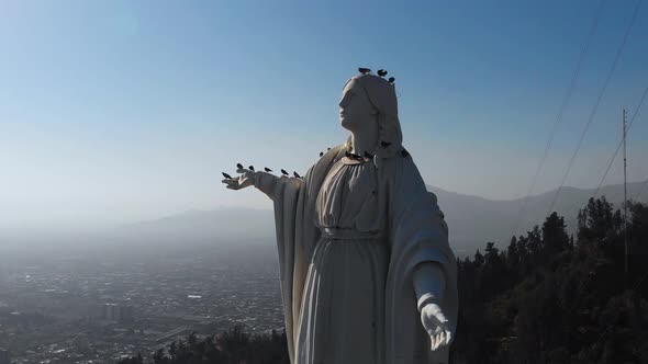 Monument Virgin Immaculate Conception, Hill San Cristobal (Santiago, Chile)