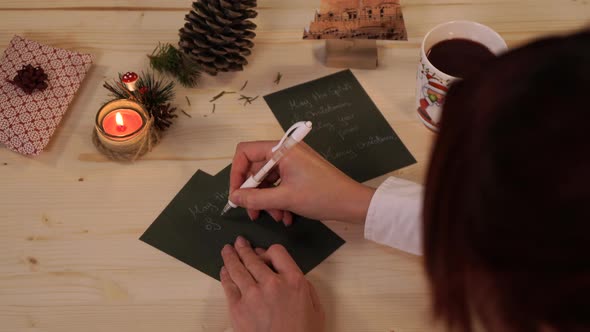 Writing Christmas cards