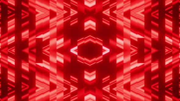 Red Party Kaleidoscope Background Vj Loop 4K