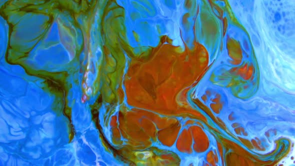 Abstract Colorful Invert Sacral Paint  Exploding Texture 369