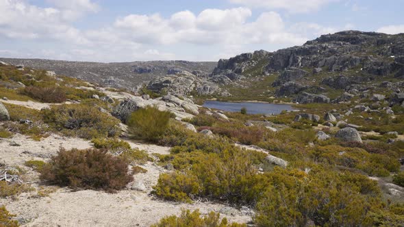 Lagoa Redonda landscape in Serra da Estrela, Portugal