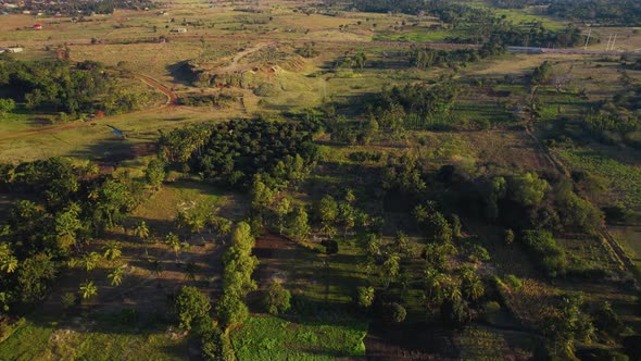 Aerial view of the Morogoro town in  Tanzania