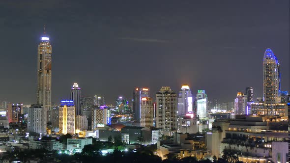 Beautiful building architecture around Bangkok city in Thailand