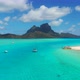 Aerial of Bora Bora Lagoon in French Polynesia - VideoHive Item for Sale