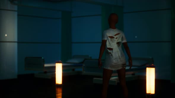 Lost Woman Patient in Hospital alt