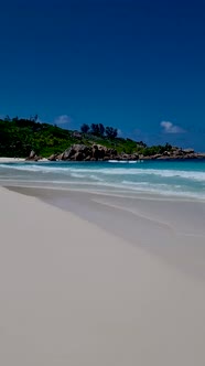 Anse Cocos La Digue Seychelles Tropical White Beach with Blue Ocean