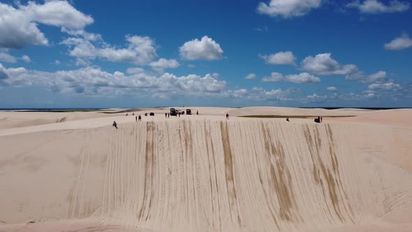 Jericoacoara Ceara Brazil. Scenic summer beach at famous travel destination.