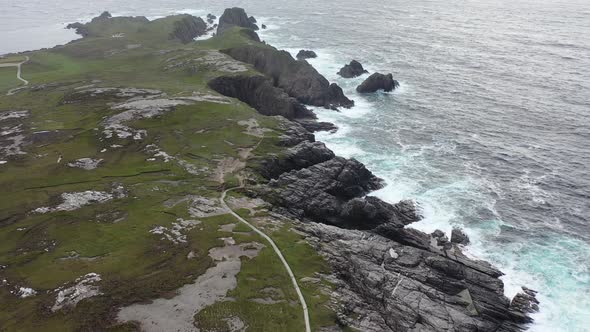 Flying Above Malin Head in County Donegal - Ireland