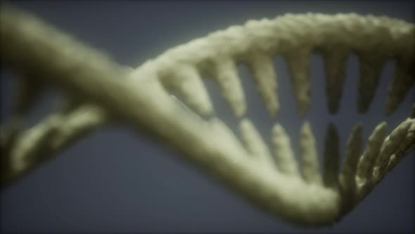 Bright Particulate 3D Rendered DNA