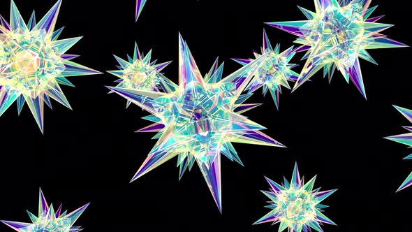 Stars in Fantasy 3d Style Intro Able to Loop Seamless