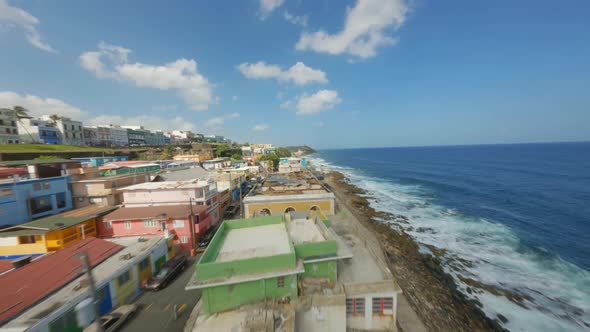 La Perla San Juan Puerto Rico FPV Drone beautiful location 4 El Morro