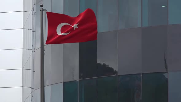 Turkey Flag Background 2K