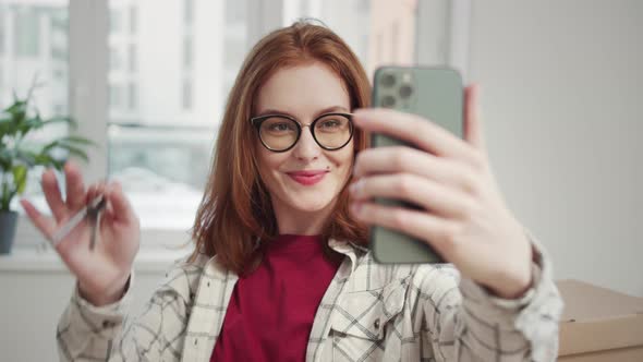 Girl with Glasses Brags About Buying an Apartment on Social Media