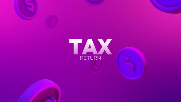 Tax Return Looping Background Animation