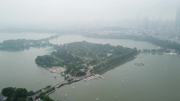 Nanjing Xuanwu Lake Spectacular Style Aerial Photography