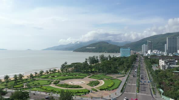 Aerial view of Quy Nhon city, Binh Dinh