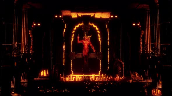 Goat Demon Baphomet VJ Loop