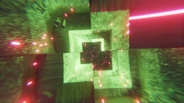 Stylish Abstract Animation. Insane Trippy Psychedelic VJ Loop