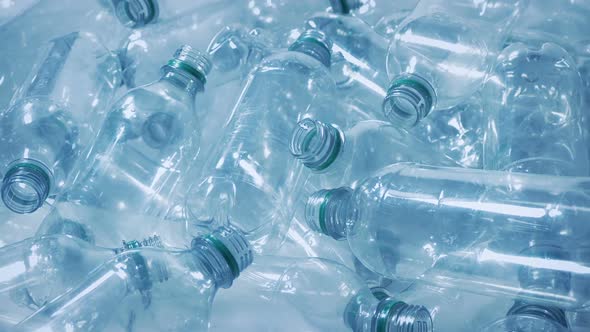 Plastic Bottles Pile Waste Concept