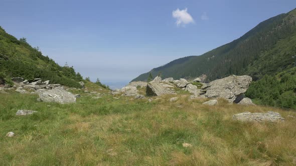 Landscape in Fagaras Mountains, Romania