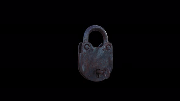 4k Old Padlock