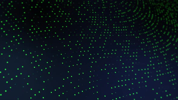 Green dots pattern digital background. Technology design. Graphic background