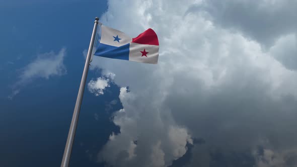 Panama Flag Waving 4K