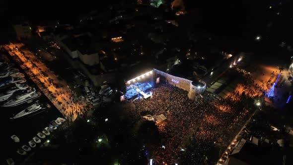 New Year's Celebration at the Old Town of Budva