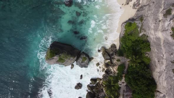 beautiful view of diamond beach on Nusa Penida Island, Bali