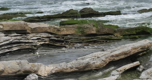 The Atlantic coast near Saint Jean de Luz, the Basque country, France