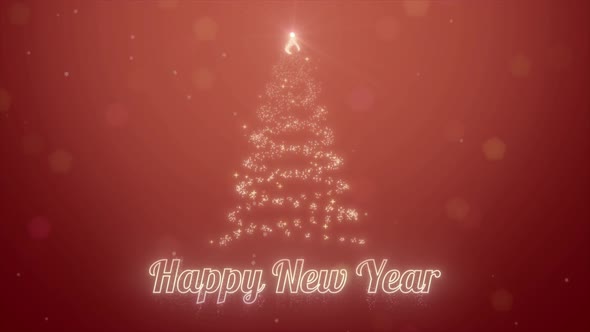 Happy New Year and Merry Christmas Elements 2021 Neon Animation 3d Motion Design for New Year