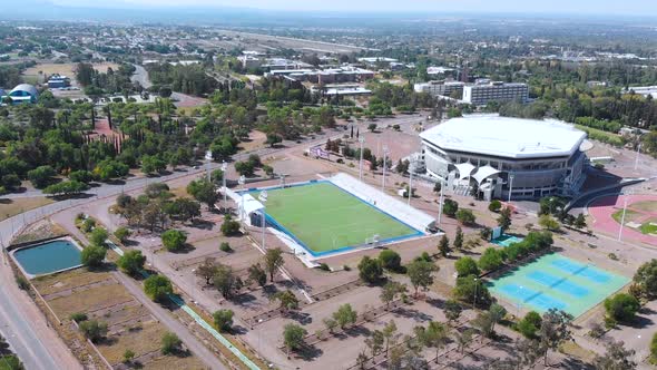 Arena Aconcagua, Athletics Track, Hockey Stadium (Mendoza Argentina) aerial view