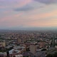 Aerial passage behind back Monument Mother Armenia. Evening Yeravan - VideoHive Item for Sale