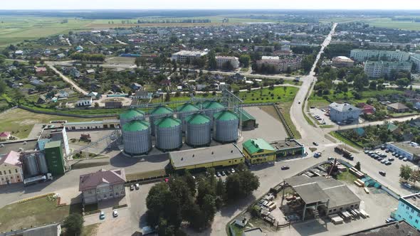 Flight From Above the Modern Granary