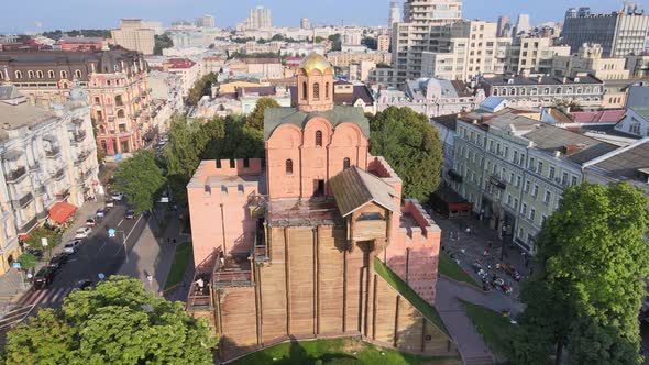 Architecture of Kyiv, Ukraine : Golden Gate, Aerial View