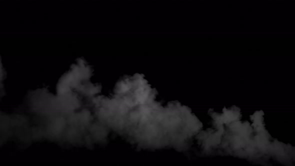 Smoke Of Military Grenade Creeping Sideways Low Density alt