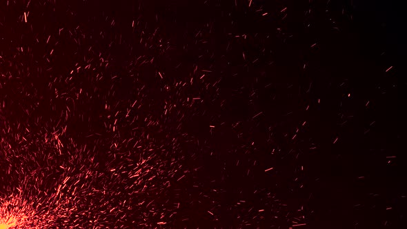 Fire Particles Background