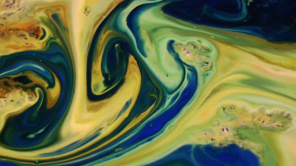 Psychedelic Spreading Paint Swirling And Explosion alt